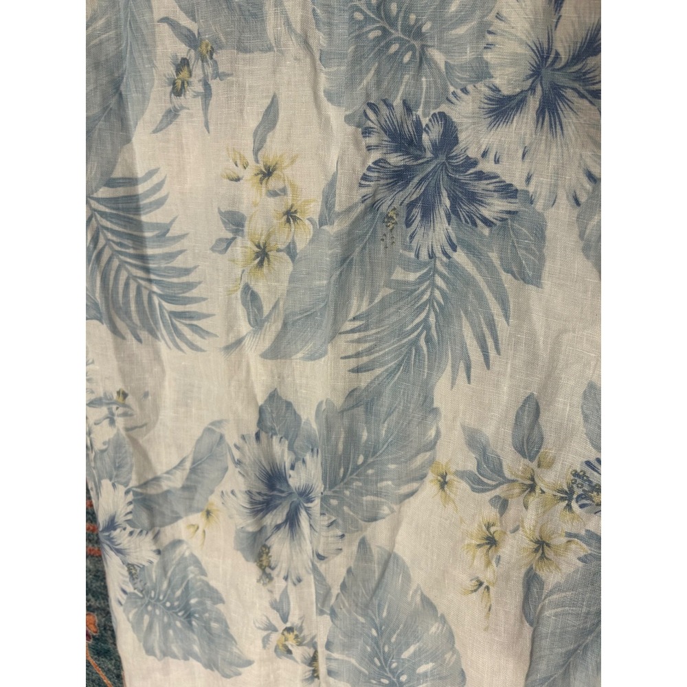 Bellambra Italy 100% Linen Romantic Euro summerCoastal Resort blue Beach dress - Picture 8 of 10